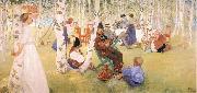 Carl Larsson Breakfast in the Open china oil painting reproduction